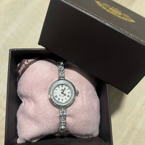 Juicy Couture Silver Watch with Crystal Accents